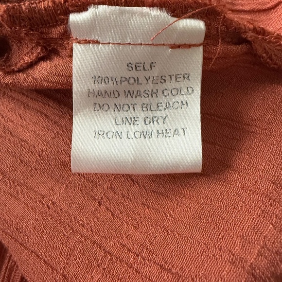 Bluivy Shirt Dress Flowy Coverup, Burnt 🍊, Size S/M - Picture 10 of 14